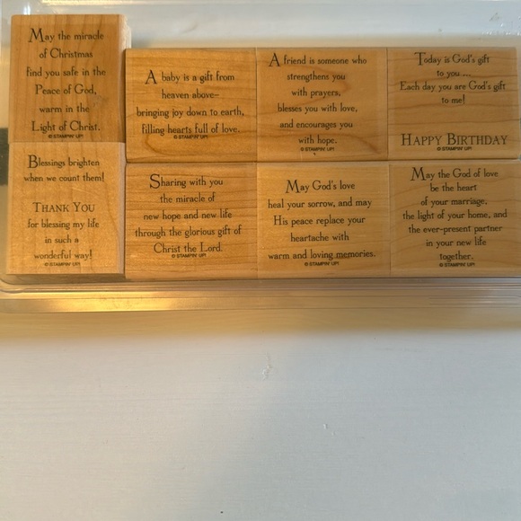 Stampin’ Up! God’s Blessings Stamp Set of 8 Stamps - Picture 1 of 7